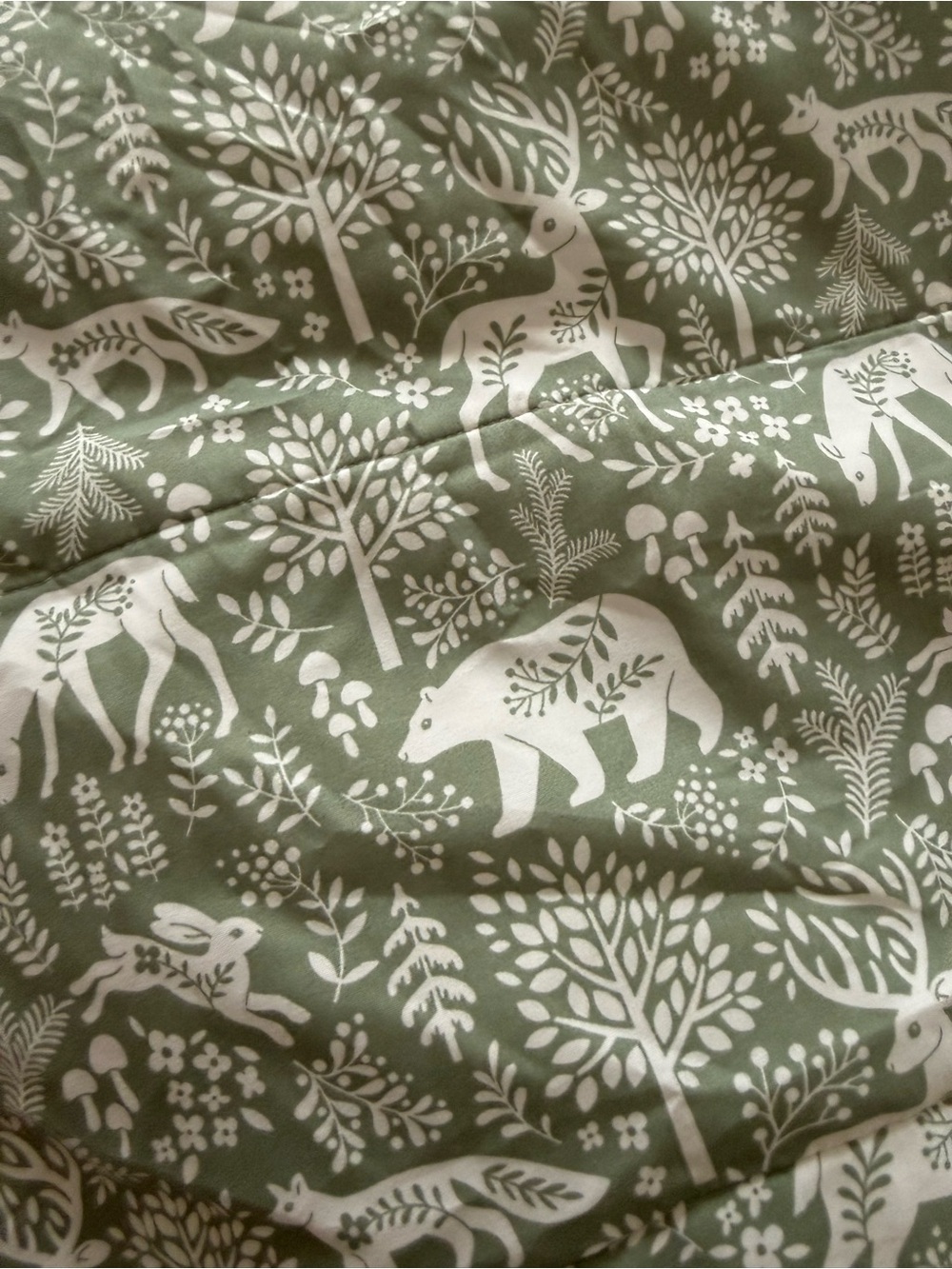 BEDDYS Sage Green TWIN zipper bedding - Picture 2 of 2